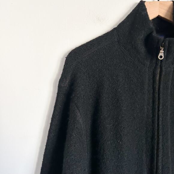 Patagonia Wool Zip Up Jacket Black Size L - Picture 3 of 8